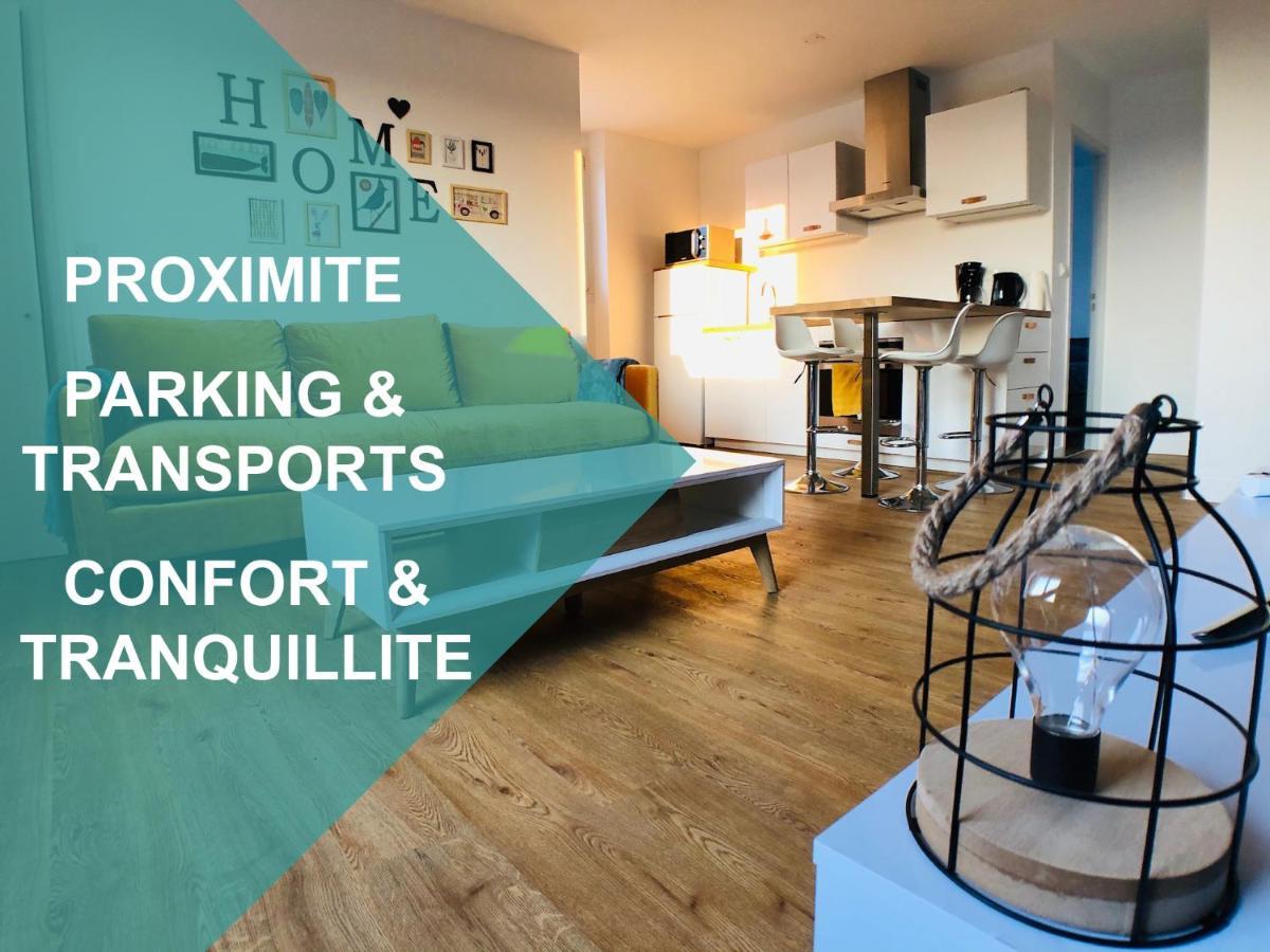 Charmant Appartement 1-4 Personnes, Proche Centre Avec Parking Nantes Exterior photo