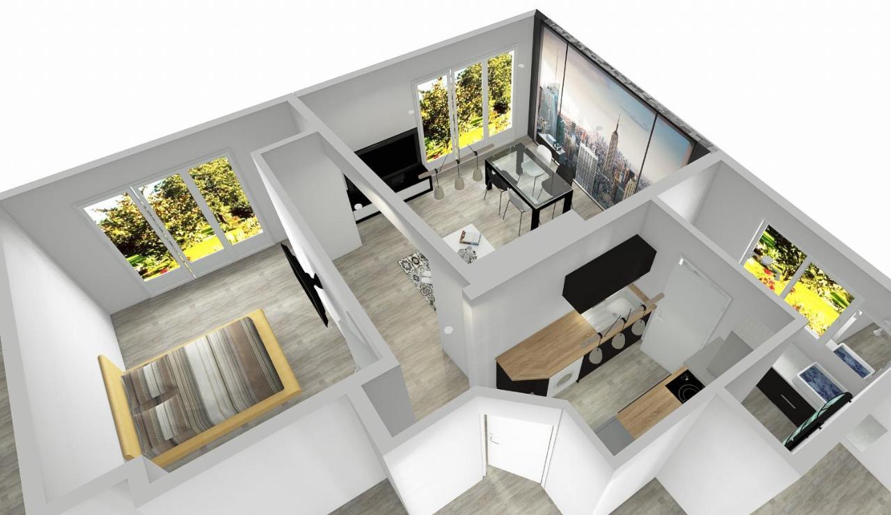 Charmant Appartement 1-4 Personnes, Proche Centre Avec Parking Nantes Exterior photo